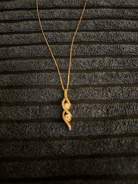 Zales 14k Rose gold diamond necklace